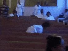 Religious Follower Wearing White Praise Dance GIF | GIFDB.com