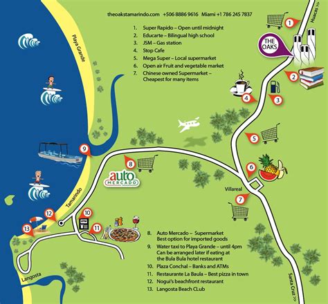 Playa Conchal Costa Rica Map - Maping Resources