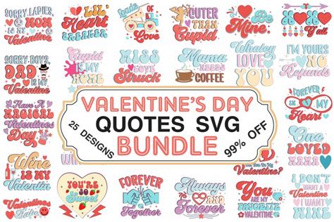 Valentine’s Day Quotes SVG Bundle