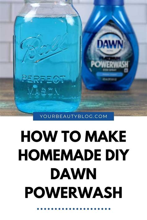 How to Make DIY Dawn Powerwash Refill | Diy cleaning spray, Homemade cleaning supplies, Homemade ...