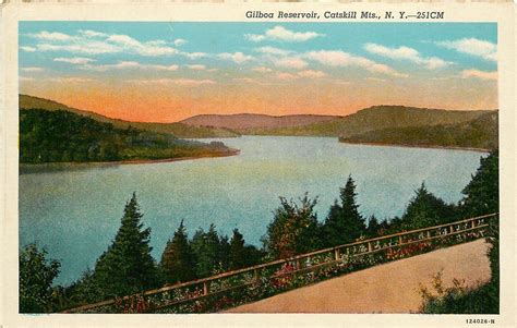 Gilboa Reservoir Catskill Mountains New York NY Postcard / HipPostcard