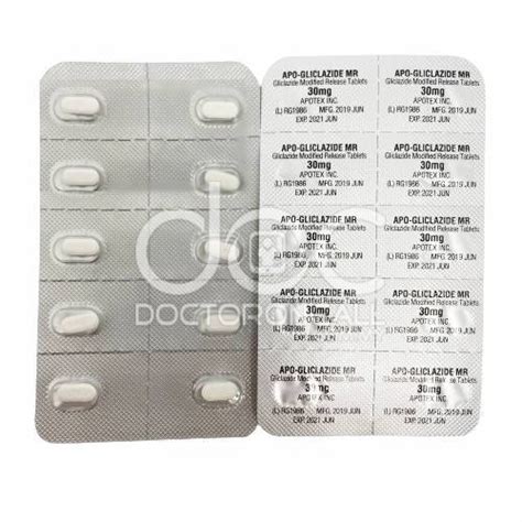 Buy Apo-Gliclazide MR 30mg Tablet 30s- Uses, Dosage, Side Effects ...