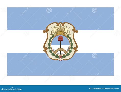 Flag of Provincia De San Juan Stock Illustration - Illustration of coat ...