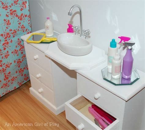 American Girl Dolls : Love this DIY American Girl Doll bathroom sink ...