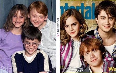 Before and After Harry Potter kids