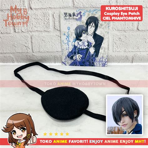 Tutup Mata Ciel Phantomhive : Kuroshitsuji Cosplay Eye Patch – Toko Anime Terpercaya di Indonesia