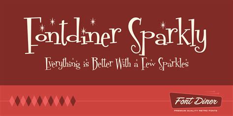 Font Diner - Fontdinerdotcom Sparkly Font