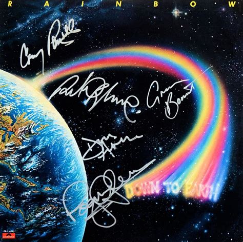 Rainbow signed Down To Earth album | EstateSales.org