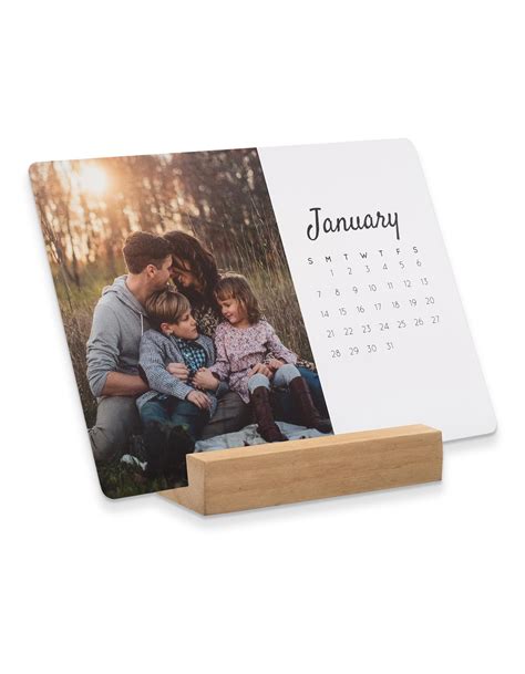 Custom Photo Desk Calendar With Stand | 100% Print Guarantee