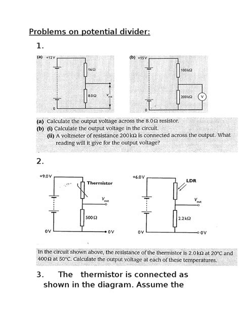 Potential Divider | PDF