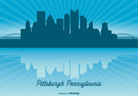 Pittsburgh Skyline Illustration - Download Free Vector Art, Stock ...