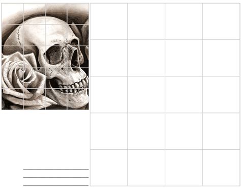 Image result for skull grid drawing | Art worksheets, High school art lessons, Student art