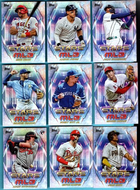 2023 Topps series 1 & 2 & UPDATE Stars of the MLB COMPLETE 90 CARD Set ...