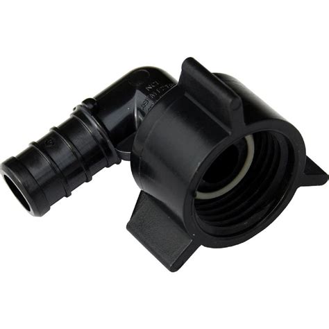 SharkBite 1/2 in. PEX Barb x FIP Plastic 90-Degree Swivel Elbow Fitting ...