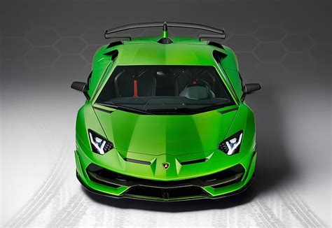 HD wallpaper: aventador, lamborghini, svj, green color, studio shot ...