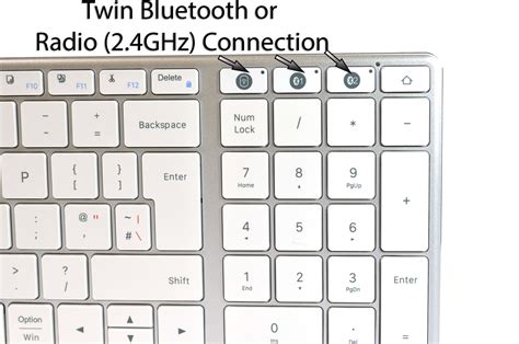 2.4GHz & Bluetooth Wireless Rechargeable Keyboard UK Layout Ultra Slim ...