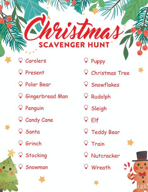 Free Printable Christmas Scavenger Hunt | The Typical Mom