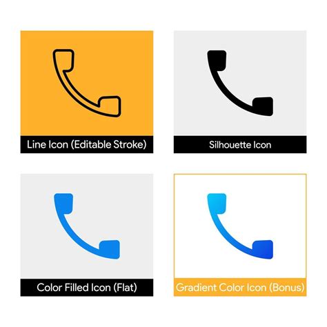 Call, dial button icon collection isolated on background. 16462950 Vector Art at Vecteezy