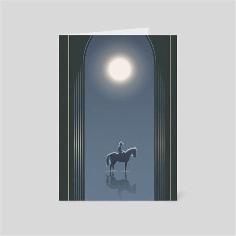 Reflecting Pool At Midnight, a card pack by StrangeFrontierArt - INPRNT