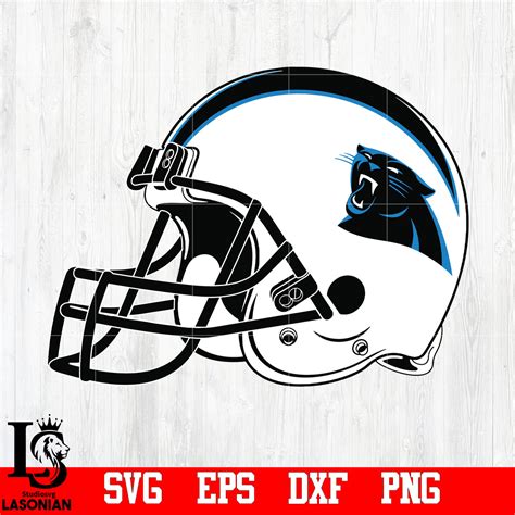 Helmet Carolina Panthers svg,eps,dxf,png file – lasoniansvg