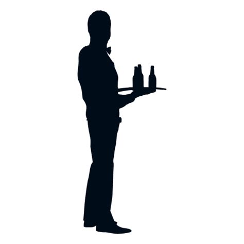 Waiter Silhouette at GetDrawings | Free download