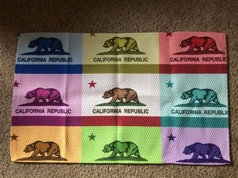 Multi-Colored California Bear Flag | Bear Flag Museum