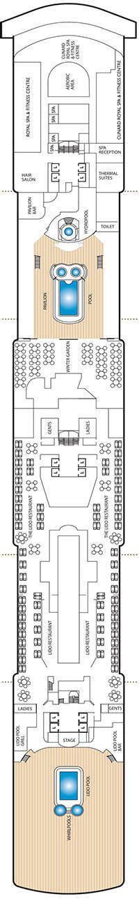 Cunard Queen Victoria World Cruise Deck Plan