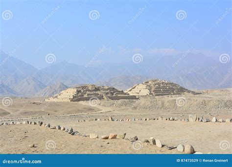 Ruins of Pyramids in Caral-Supe, Peru Stock Image - Image of civilization, peruvian: 87473529