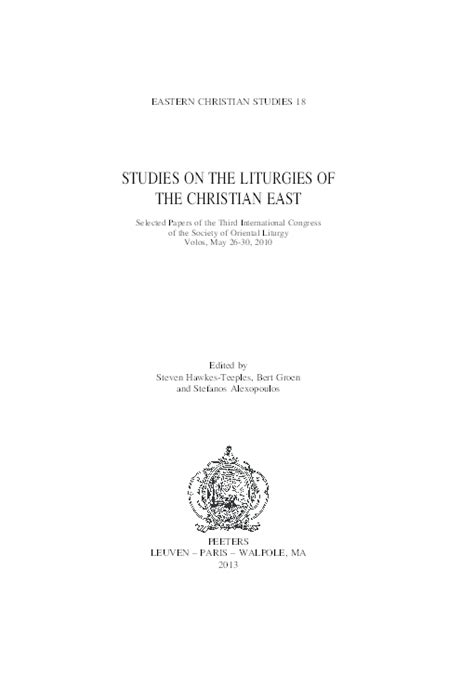 (PDF) Concelebration of the Eucharistic Liturgy in the Ethiopian Tradition | emmanuel fritsch ...