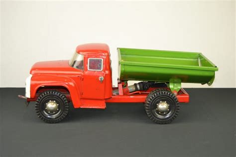 Vintage Metal Dump Truck Toy, USSR, 1980s | Retro Station