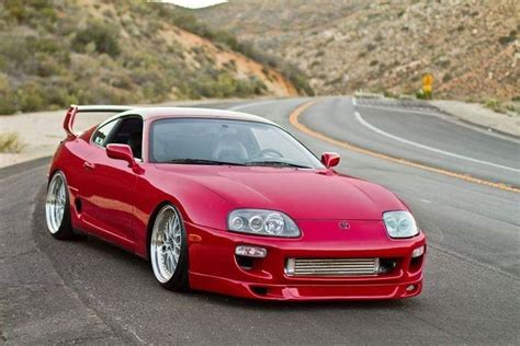 Red Stanced Toyota Supra MK4 | Toyota supra, Toyota supra mk4, Toyota cars