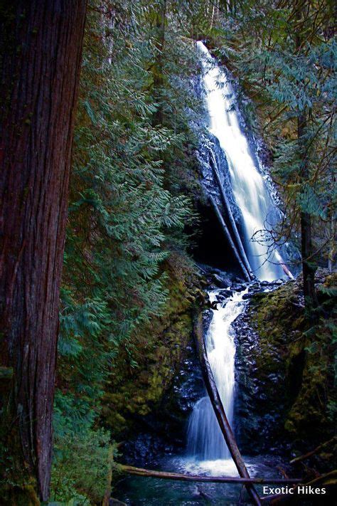 Murhut Falls in the Olympic Peninsula. A short 1.5 mile hike to a beautiful waterfall ...