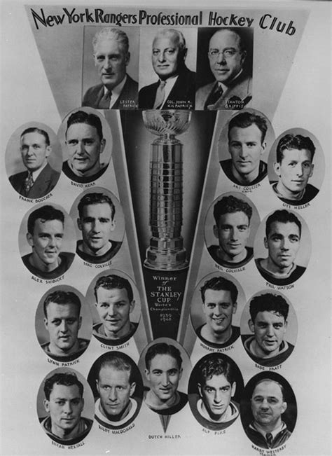 New York Rangers Stanley Cup Champions 1940 | HockeyGods