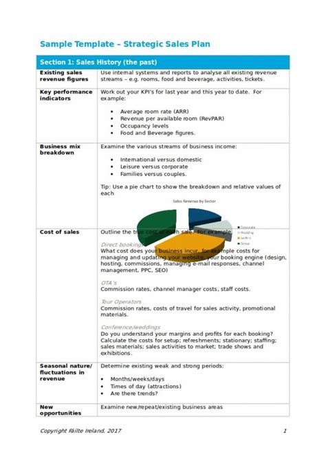 FREE 9+ Strategic Sales Plan Templates in PDF | MS Word