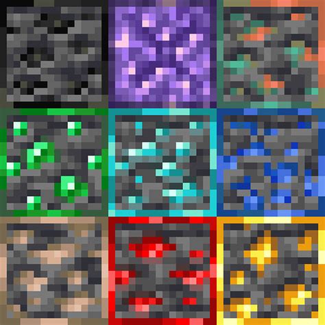 Minecraft Bedrock 1.19 Ore Generation Chart