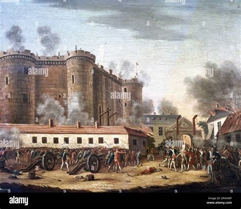 French Revolution. The Storming of the Bastille. July 14, 1789. Oil ...