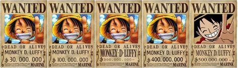 One Piece Luffy Wanted poster | One piece luffy, Luffy, One piece bounties