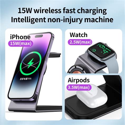 3 in 1 Magnetic Wireless Charger Stand Transparent For iPhone 12 13 1 – iProGadgets