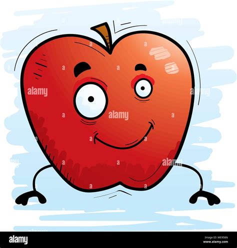 A cartoon illustration of an apple smiling Stock Vector Image & Art - Alamy