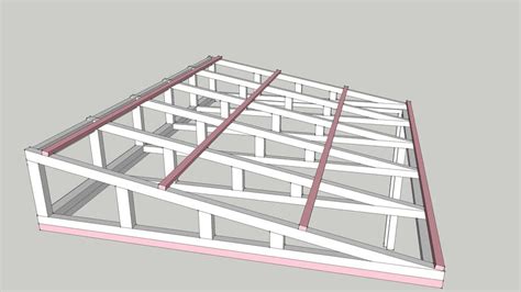 3D Warehouse | Roof truss design, Shed roof design, Roof trusses