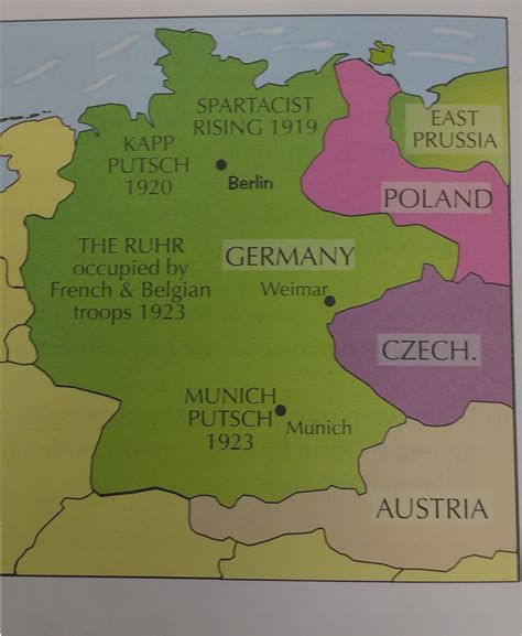 Germany after the Treaty of Versailles : r/ShittyMapPorn