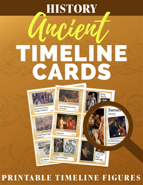 Ancient History Timeline Figure Cards: Creation to Greeks — Rebecca Grabill