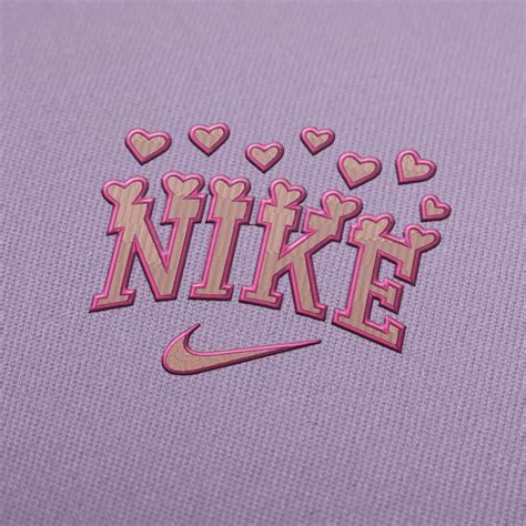 Nike Hearts Logo Embroidery Design Download - EmbroideryDownload