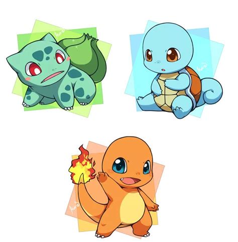 Squirtle Charmander Bulbasaur