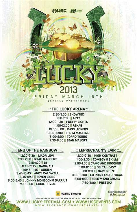 Lucky 2013: Schedule & Ticket update - EmeraldCityEDM