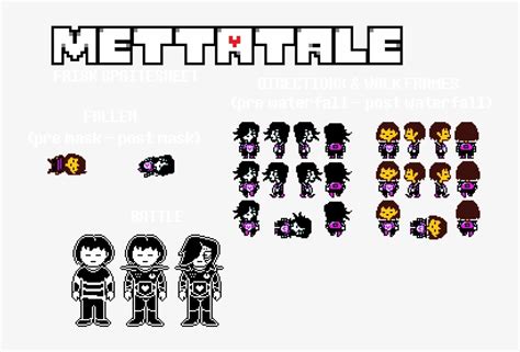 Mettatale Frisk Spritesheet By Toreodere On Deviantart - Undertale ...