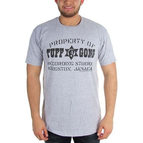 Tuff Gong - Property Of Tuff Gong Mens T-Shirt In Heather Grey