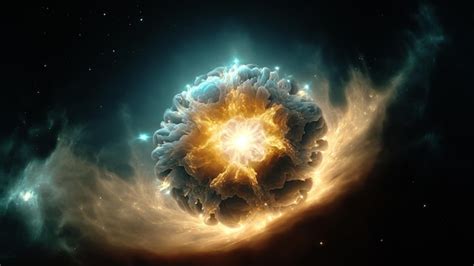 Premium AI Image | View of the birth of a star in space during a nebula ...