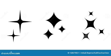 Sparkle Stars Icons. Symbols Of , Glint. Gleam, Etc. Stock Illustration | CartoonDealer.com ...