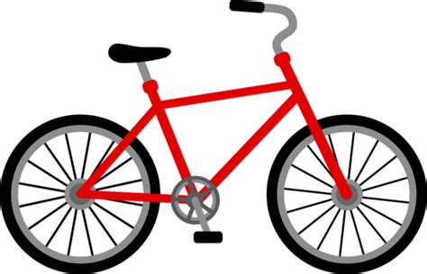 Red Bicycle Design - Free Clip Art | Bike silhouette, Bicycle, Free ...